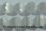 CCT371 15 inches 8mm faceted round cats eye beads wholesale