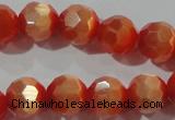 CCT373 15 inches 8mm faceted round cats eye beads wholesale