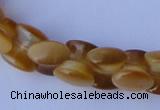 CCT38 14.5 inches 6*10mm drum-shaped honey yellow cats eye beads