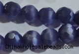 CCT381 15 inches 8mm faceted round cats eye beads wholesale