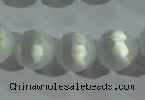 CCT390 15 inches 10mm faceted round cats eye beads wholesale