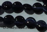 CCT468 15 inches 6mm flat round cats eye beads wholesale