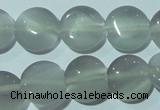 CCT481 15 inches 8mm flat round cats eye beads wholesale