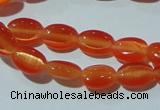 CCT604 15 inches 4*6mm oval cats eye beads wholesale