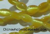 CCT606 15 inches 4*6mm oval cats eye beads wholesale