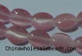 CCT633 15 inches 6*8mm oval cats eye beads wholesale