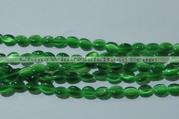 CCT650 15 inches 6*8mm oval cats eye beads wholesale