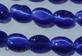 CCT651 15 inches 6*8mm oval cats eye beads wholesale