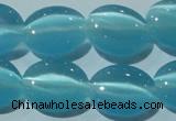 CCT677 15 inches 8*10mm oval cats eye beads wholesale
