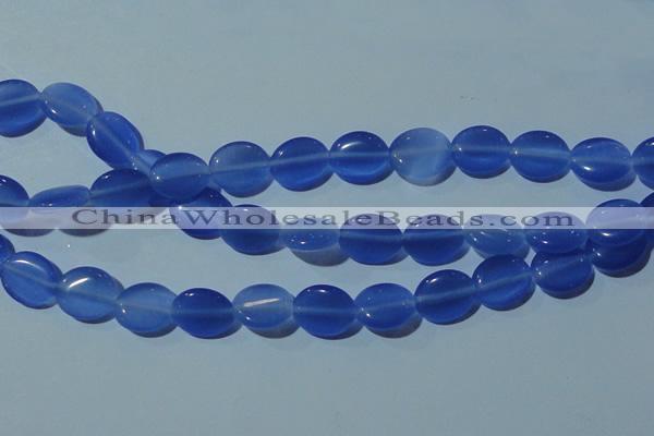 CCT678 15 inches 8*10mm oval cats eye beads wholesale