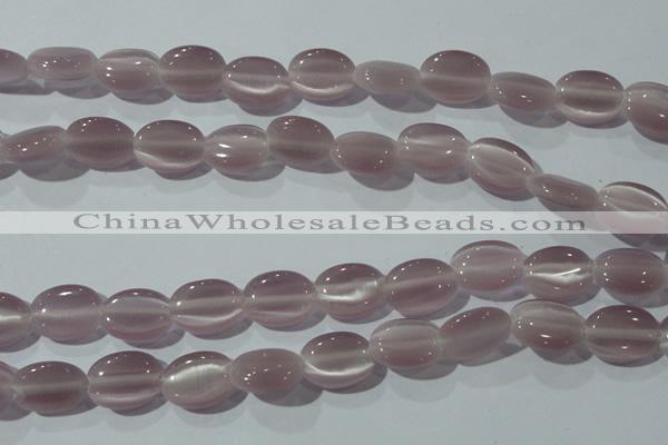 CCT692 15 inches 10*12mm oval cats eye beads wholesale