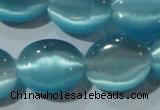 CCT701 15 inches 10*12mm oval cats eye beads wholesale