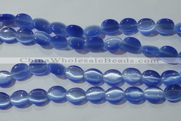 CCT702 15 inches 10*12mm oval cats eye beads wholesale