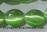 CCT704 15 inches 10*12mm oval cats eye beads wholesale