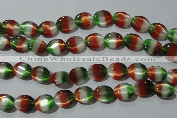 CCT706 15 inches 10*12mm oval cats eye beads wholesale