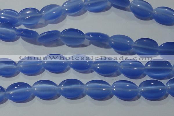 CCT730 15 inches 10*14mm oval cats eye beads wholesale