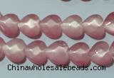 CCT962 15 inches 10*10mm faceted heart cats eye beads wholesale