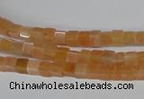 CCU08 15.5 inches 4*4mm cube pink aventurine beads wholesale