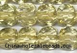 CCU1050 15 inches 8mm faceted cube citrine beads