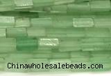 CCU1087 15 inches 2*4mm cuboid green aventurine jade beads