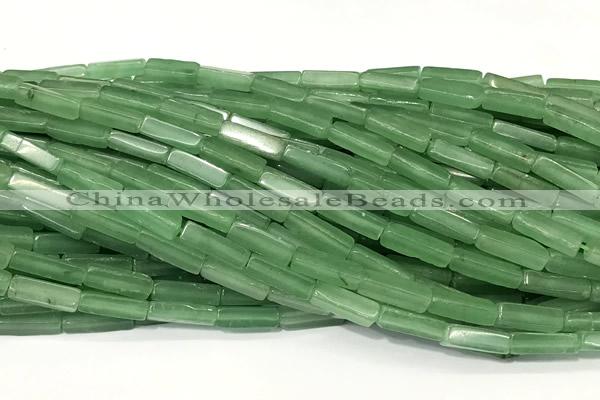 CCU1163 15 inches 4*13mm cuboid green aventurine jade beads