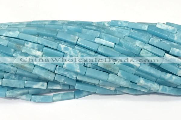 CCU1174 15 inches 4*13mm cuboid imitation sea sediment jasper beads