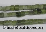 CCU28 15.5 inches 5*5mm cube Canadian jade beads wholesale