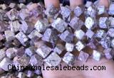 CCU403 15.5 inches 8*10mm - 14*16mm cube osmanthus stone beads