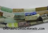 CCU526 15.5 inches 4*13mm cuboid mixed gemstone beads wholesale