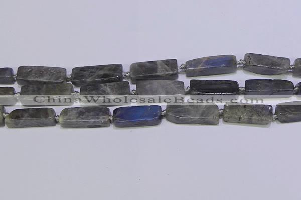 CCU619 15.5 inches 8*20mm - 10*30mm cuboid labradorite beads