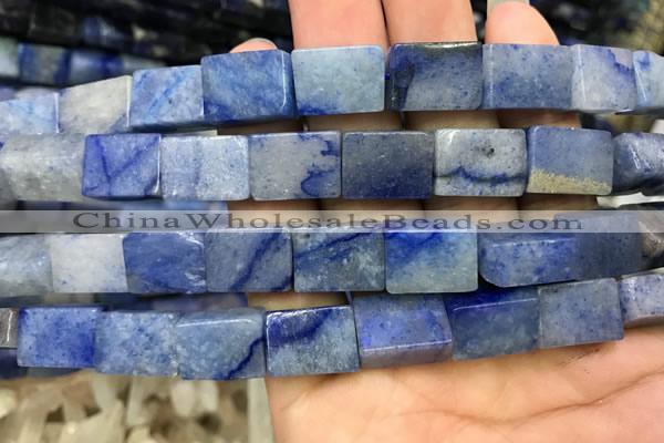 CCU650 15.5 inches 10*14mm - 11*15mm cuboid blue aventurine beads