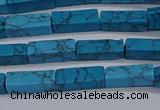 CCU725 15.5 inches 4*13mm cuboid imitation turquoise beads wholesale