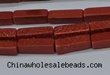 CCU727 15.5 inches 4*13mm cuboid goldstone beads wholesale