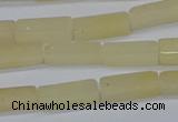 CCU730 15.5 inches 4*13mm cuboid yellow jade beads wholesale