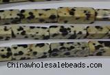 CCU739 15.5 inches 4*13mm cuboid dalmatian jasper beads wholesale