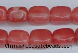 CCY152 15.5 inches 11*15mm cuboid cherry quartz beads wholesale