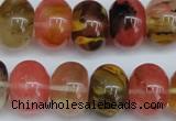 CCY203 15.5 inches 13*18mm rondelle volcano cherry quartz beads