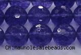 CCY607 15.5 inches 18mm faceted round blue cherry quartz beads