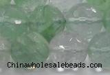 CCY618 15.5 inches 20mm faceted round green cherry quartz beads