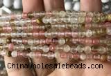 CCY630 15.5 inches 4mm round volcano cherry quartz beads wholesale