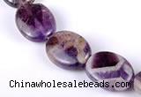 CDA02 15*20mm oval dogtooth amethyst quartz beads Wholesale