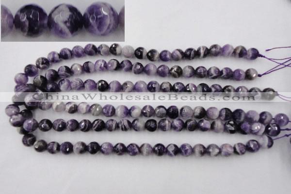 CDA153 15.5 inches 10mm faceted round dogtooth amethyst beads