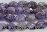 CDA322 15.5 inches 7*9mm faceted oval dyed dogtooth amethyst beads