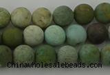 CDB102 15.5 inches 8mm round matte New dragon blood jasper beads