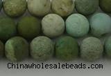 CDB103 15.5 inches 10mm round matte New dragon blood jasper beads