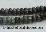 CDB201 15.5 inches 5*8mm rondelle natural dragon blood jasper beads