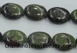 CDB211 15.5 inches 12*16mm oval natural dragon blood jasper beads
