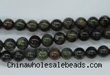 CDB228 15.5 inches 6mm round natural dragon blood jasper beads