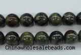 CDB230 15.5 inches 10mm round natural dragon blood jasper beads