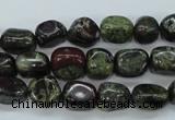 CDB236 15.5 inches 8*12mm nuggets natural dragon blood jasper beads